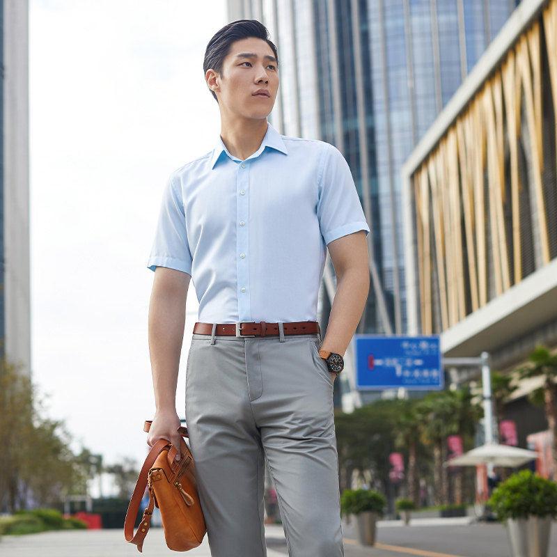 【提花dp免烫】雅戈尔夏季男士衬衫 雅戈尔衬衫