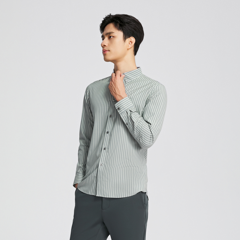 【商场同款】雅戈尔男士长袖衬衫春秋新款官方商务休闲长袖衬衫男 - 图1