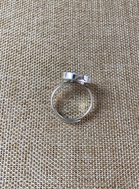 女士 青花瓷戒指 老瓷片 925银 手工饰品 简约流行 古瓷首饰 百搭