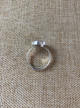 女士 青花瓷戒指 老瓷片 925银 手工饰品 简约流行 古瓷首饰 百搭