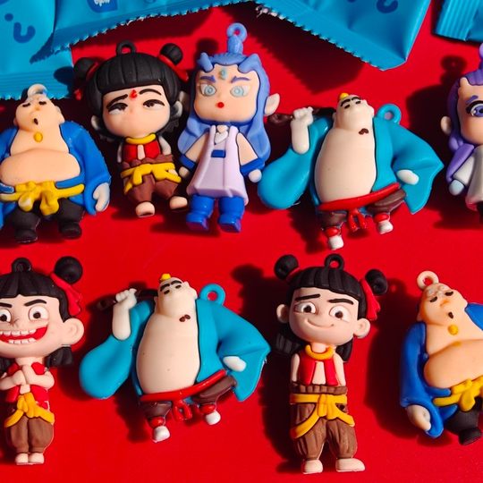 哪吒公仔小礼品魔童闹海小盲袋盲盒钥匙扣小礼物奖励儿童学生奖品