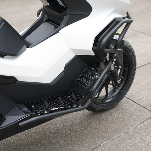 适用本田ADV350铝合金踏板护杠摩托车SDH350T-A保险杠改装防摔杠 - 图0