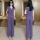 ຄົນອັບເດດ: Ice Silk Suit ຂອງແມ່ຍິງ slimming ຂາກ້ວາງຂາສອງຊຸດ