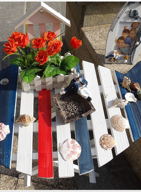 地中海风可折叠影楼实木道具