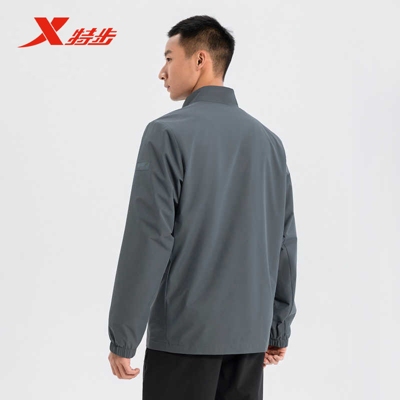 特步双层风衣防泼水外套男2025春季新款保暖运动上衣975129150086,淘宝优惠券,粉丝福利购,淘宝优惠卷