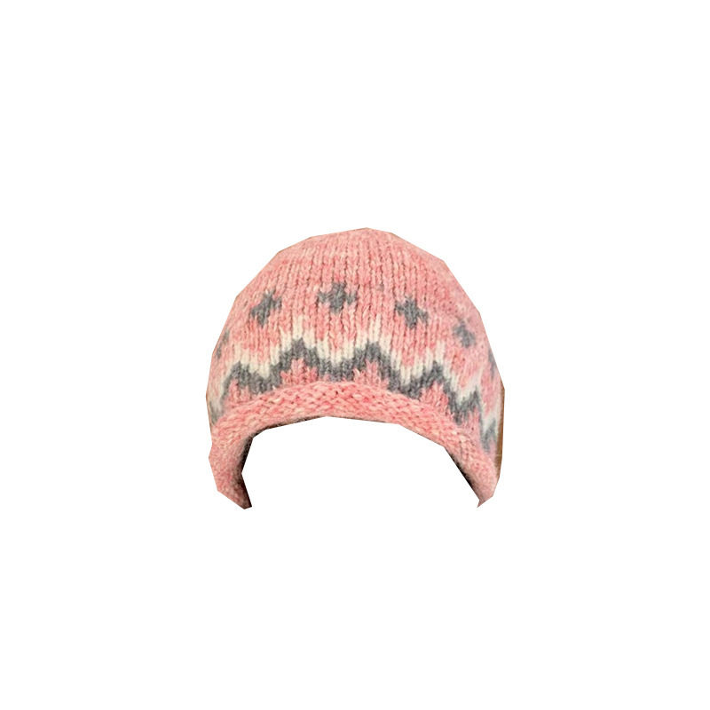 香港潮牌 韩国2025年早秋新款韩版ins条纹针织毛线帽女包头冷帽月,淘宝优惠券,粉丝福利购,淘宝优惠卷