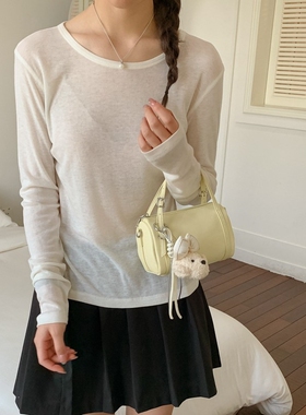 韩国明星同款韩国小众超火波士顿包包女2026新款夏季高级感轻奢通