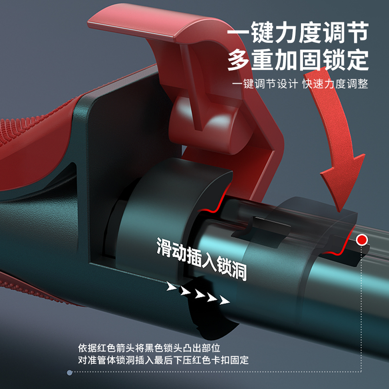 PROIRON/普力艾臂力器男士弹簧臂力棒握力器可调节胸肌训练50kg