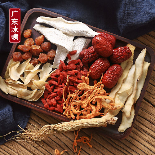 冰姨煲汤材料人参虫草花红枣广东靓汤料包滋补品药膳鸽子炖鸡汤包 - 图0