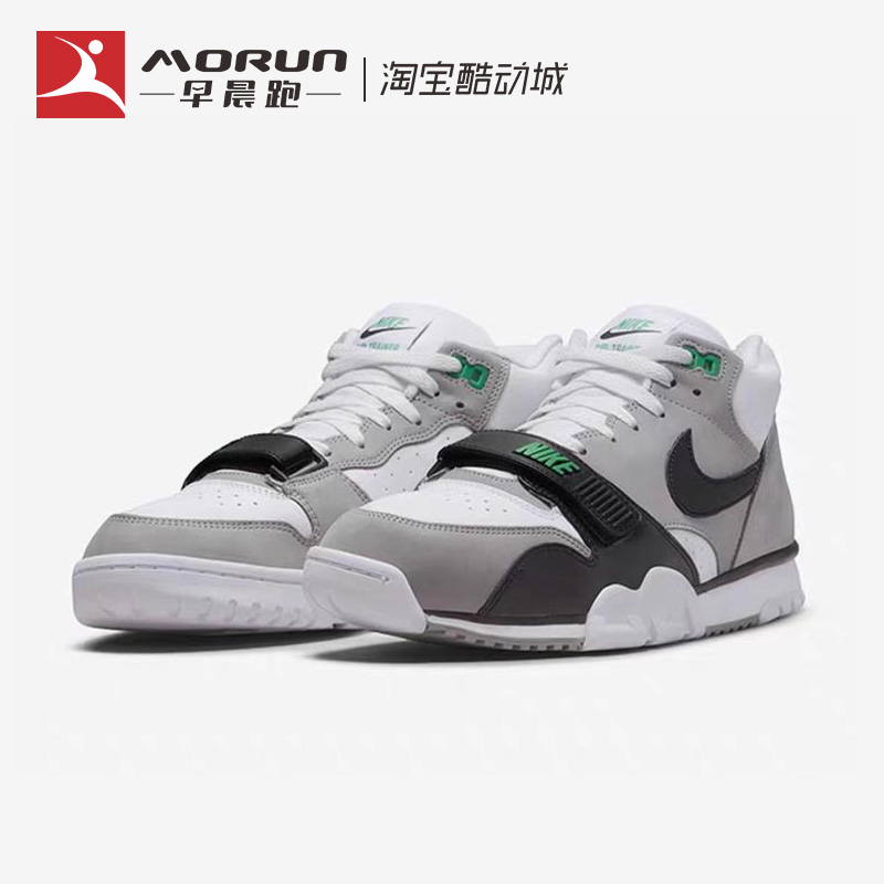 Nike/耐克 Air Trainer 1 灰黑 魔术贴复古运动休闲鞋 DM0521-100 - 图0