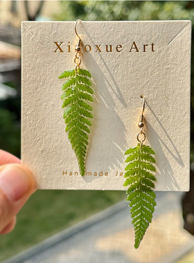 手工干花真实植物标本耳饰气质