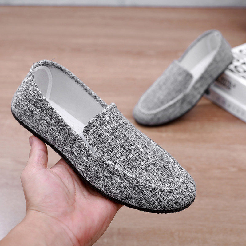 春季透气帆布鞋男豆豆鞋男休闲鞋韩版夏天男鞋子舒适布鞋男懒人鞋,淘宝优惠券,粉丝福利购,淘宝优惠卷