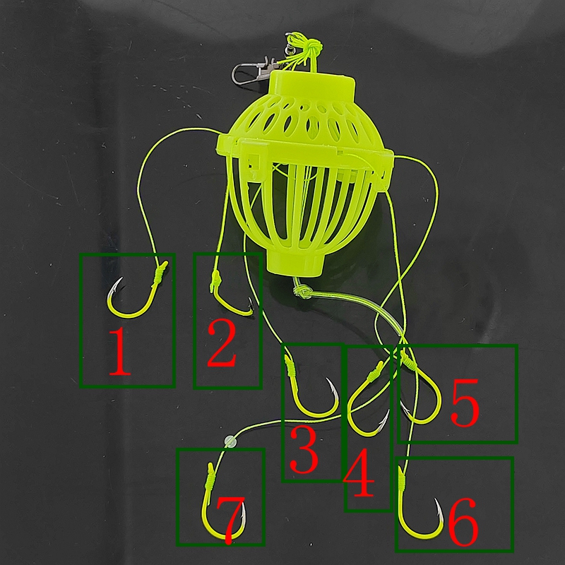 新款鲢鳙水怪钓笼钓鱼花篮海竿钓笼鲢鳙专用钓笼水怪笼子管付钩 - 图0