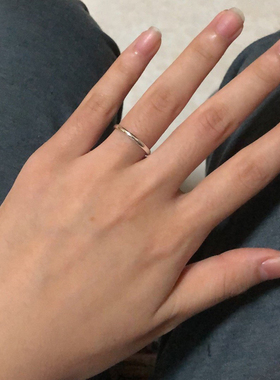 尾戒日韩尾戒指环纯银戒指纯银