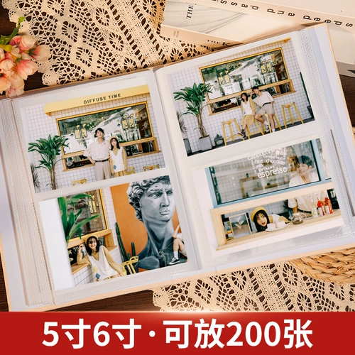 Вместительный и большой фотоальбом, милая система хранения, фотография, 3 дюймов, 4 дюймов, 5 дюймов