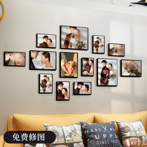 Hanging Photos Wall Deco Photo Frame Composition Creativity Free punching Living room Bedroom Wall Clapping up Photograph Ing the Wind