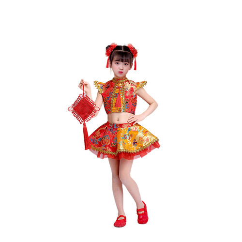 六一儿童冰糖葫芦表演服新年春节喜庆开门红幼儿中国结舞蹈演出服 - 图3