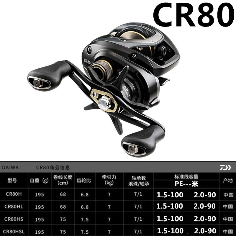 达亿瓦水滴轮CC80\CR80\FUEGO PR100DAIWA 80红黑蜘蛛路亚轮渔轮 - 图2