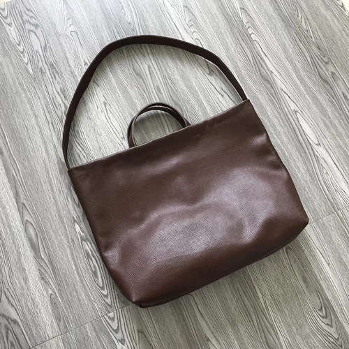 Кожаная сумка на одно плечо для отдыха, вместительная и большая сумка через плечо, воловья кожа