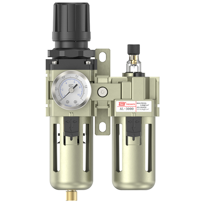 气动空压机空气过滤调压阀二联件AC2010-02/3010/4010气源处理器-图3