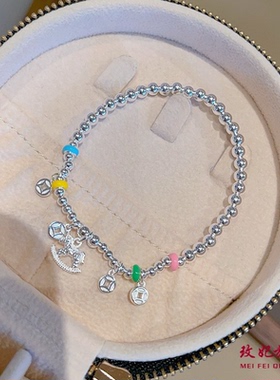 蝴蝶四叶草纯银手链女时尚气质