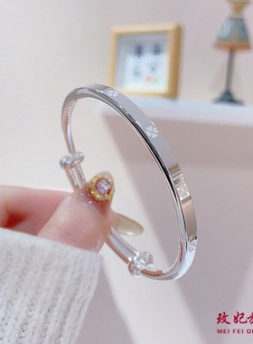 一鹿有你纯银手镯女小众时尚轻奢