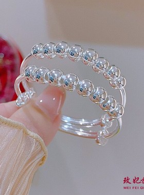 平安喜乐纯银手镯宝宝周岁礼物