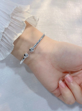 轻奢高级感网红蝴蝶结纯银手镯