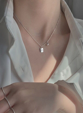 轻奢高级感小众设计纯银毛衣链