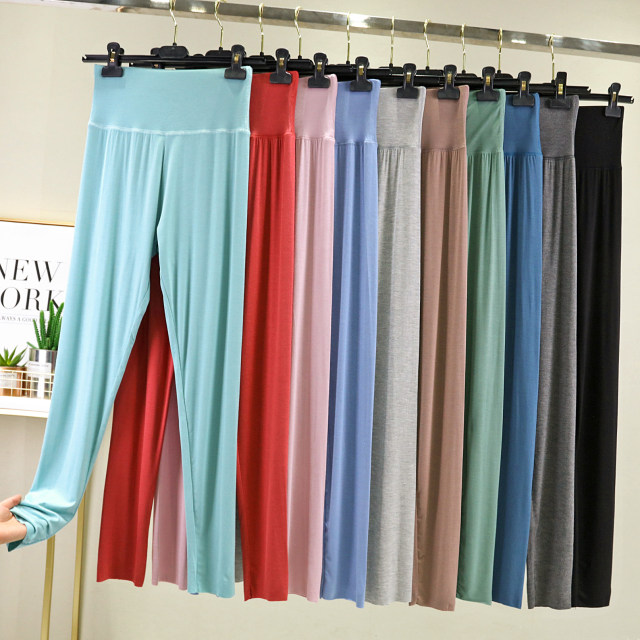 Modal tight large size stretch nine-point pants
