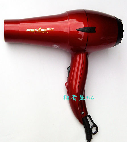 人杰电吹风机包邮家用理发店发廊专业型红色大功率2200W827A - 图0