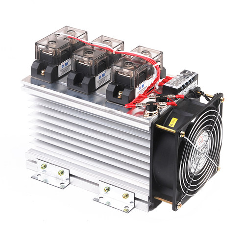 三相固态继电器整套组件100A 200 300 400 H3200ZE ZF  带散热器 - 图3