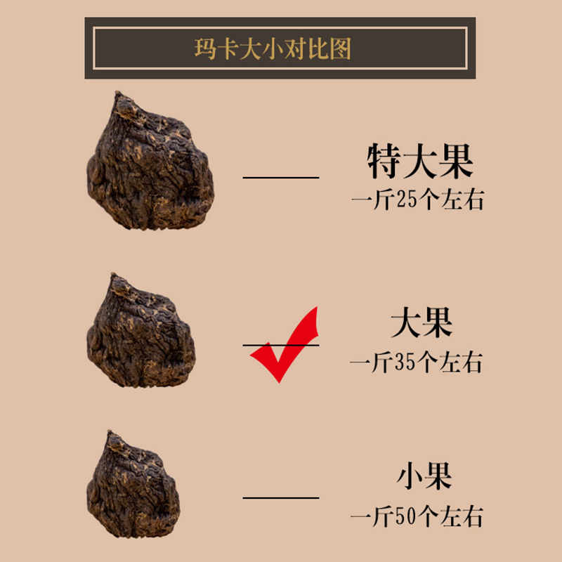 【48发2斤】大黑玛卡高海拔玛卡干果玛卡干片正品玛咖泡酒料泡茶