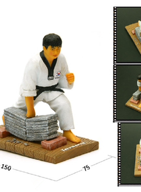 跆拳道武术创意装饰树脂工艺品