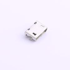 MICRO-04-P1-A1T2 USB连接器 Micro-B 母座 卧贴 有柱全贴无卷边 - 图1
