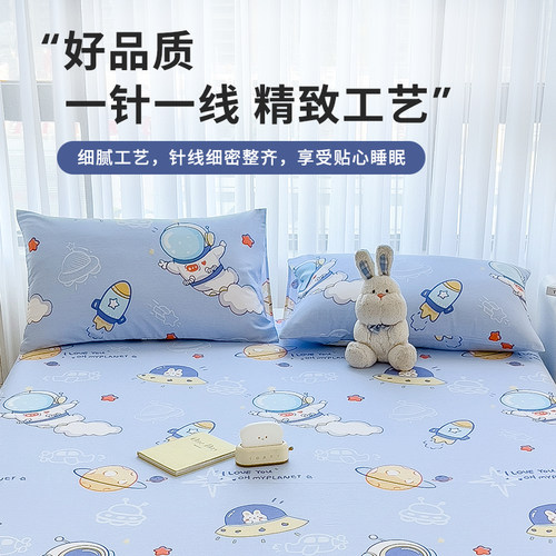 卡通枕套一对装纯棉枕头内胆罩48x74cm单人全棉枕芯套学生枕罩2只 - 图3