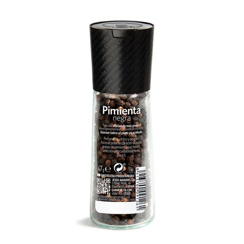 Pepper西班牙现磨黑胡椒颗粒进口西餐香料牛排调味研磨器玻璃瓶装 - 图3