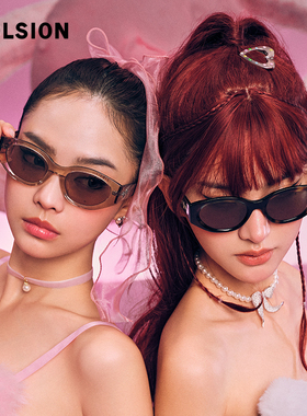 陌森太阳眼镜肖战同款窄框猫眼