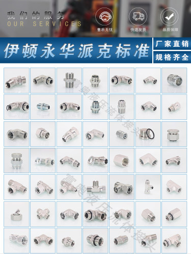 液压接头1CM外丝公制H型22*1.5卡套直通ED圈密封24度内锥碳钢直接-图1