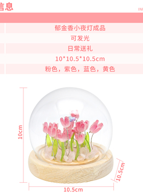 郁金香小夜灯diy手工高级感