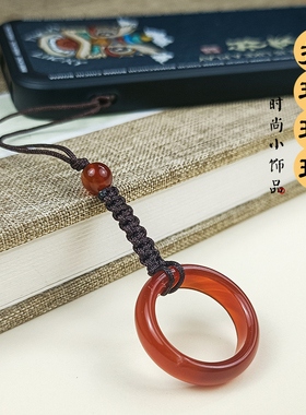 玛瑙指环饰品钥匙扣挂件