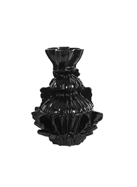 软装恒大中古侘寂风样板间餐厅餐桌抽象装饰花器果盘复古烛台摆件