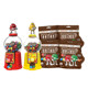 Mm bean red and yellow candy machine bean man machine 640g milk chocolate bean candy children's toy gift