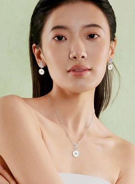 宫主和田玉银女项链生日礼物