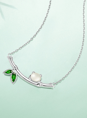 宫主和田玉银女项链生日礼物