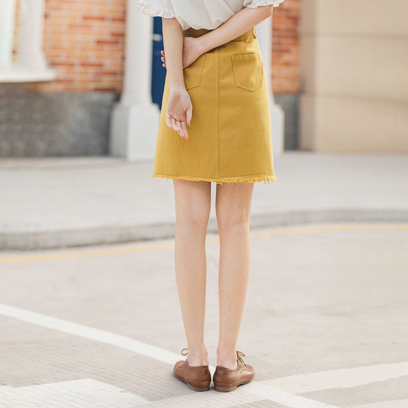 茵曼旗舰店小个夏季2020新款半身裙 茵曼田田极客半身裙
