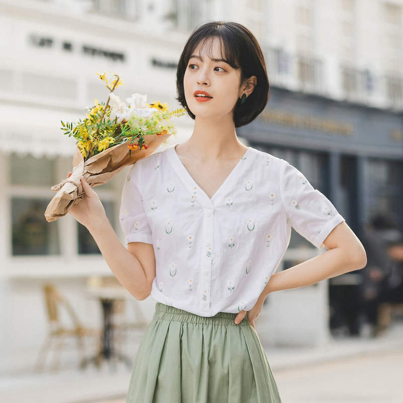  茵曼田田极客衬衫