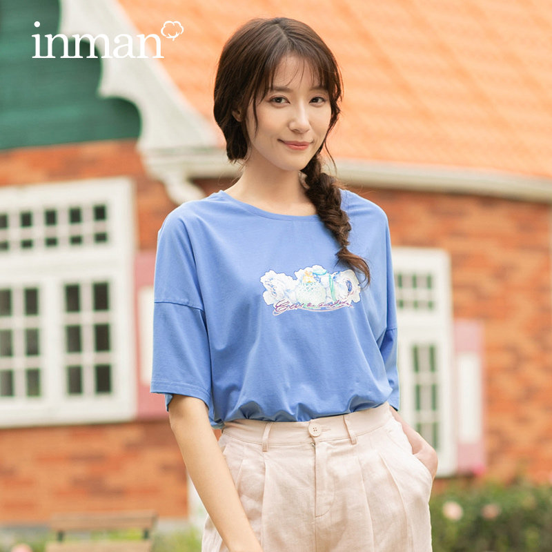  茵曼田田极客T恤