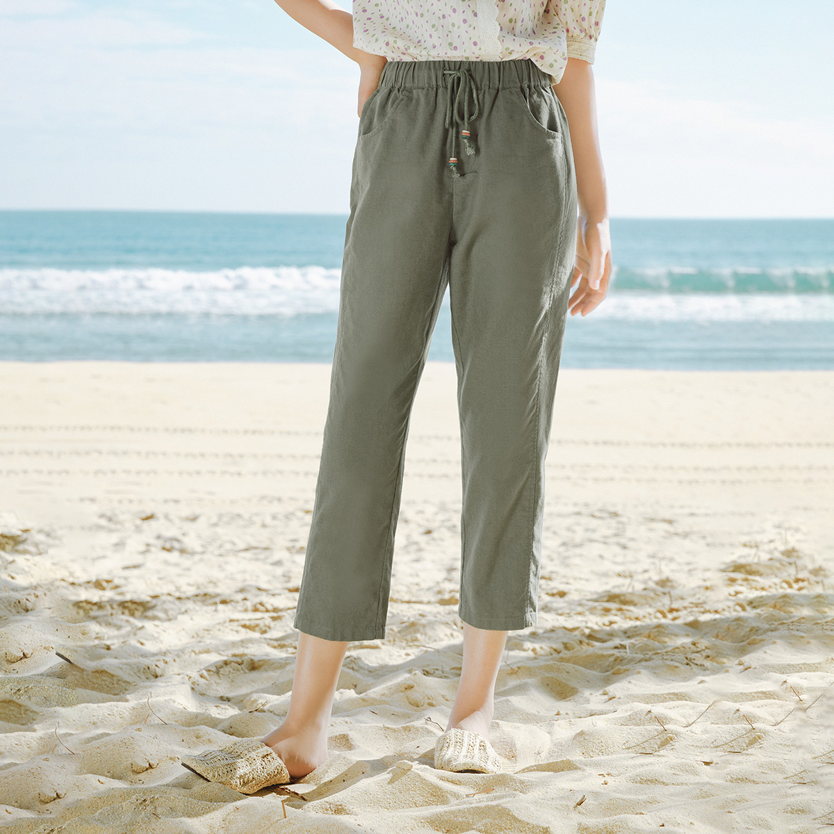  茵曼田田极客休闲裤