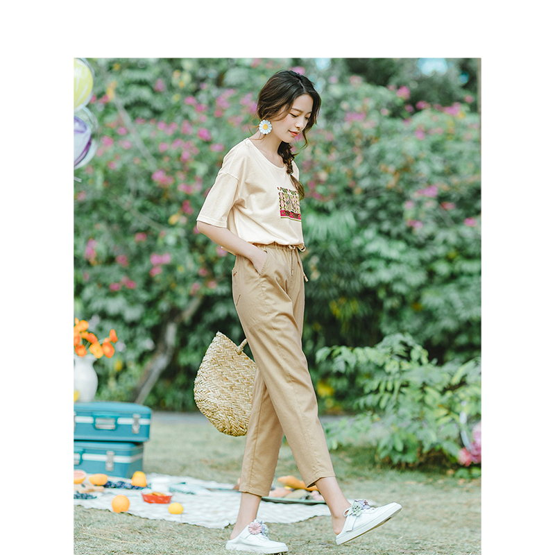  茵曼田田极客休闲裤